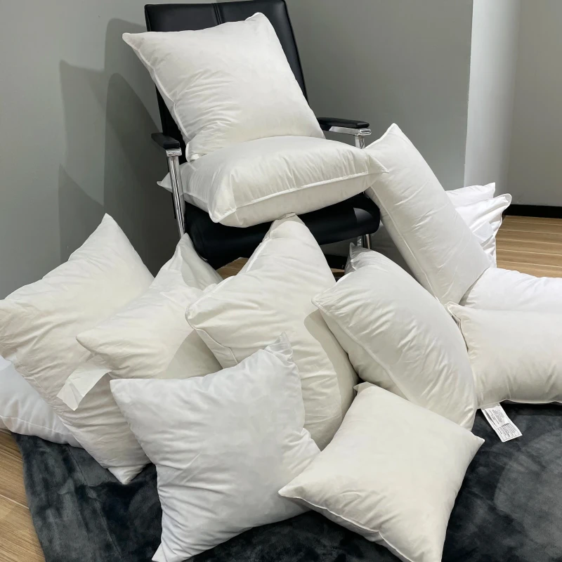 Custom-Size-White-100-Cotton-Duck-Feather-Down-Alternative-Throw-Pillow-Inserts-Christmas-Decoration-Cushion-Core