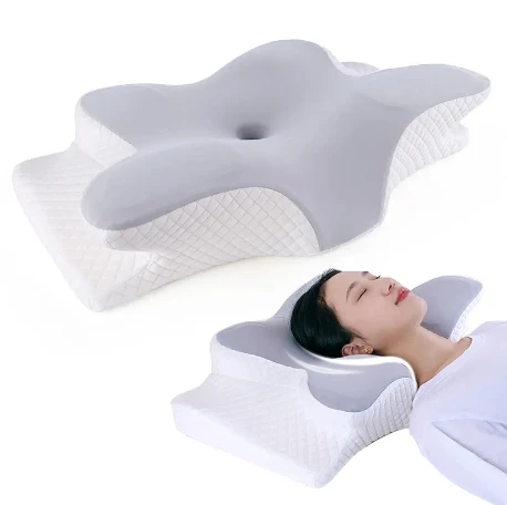 Custom-Support-Butterfly-Orthopedic-Cervical-Memory-Foam-Neck-Pillow-for-Sleeping