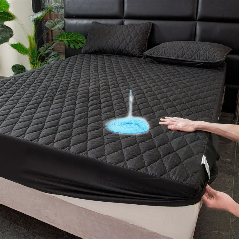Custom-Thick-Waterproof-Bed-Cover-Mattress-Protector-Mattress-Cover-Sheet