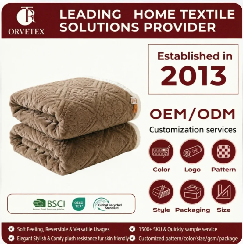 Custom-Topstitching-100-Polyester-Soft-Comfortable-Jacquard-Coral-Fleece-Blanket-for-Bed