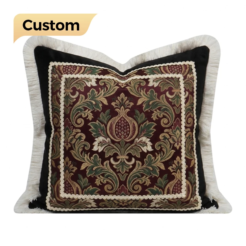 Custom-Vintage-Scenic-Jacquard-Embroidered-Throw-Pillow-Polyester-Cushion-with-Fringed-Ruffle-Edge-Luxury-Decorative-Sofa-Pillow