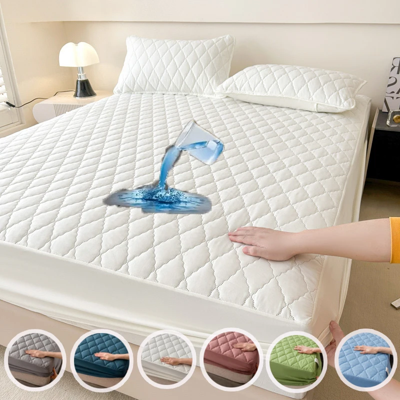 Custom-Waterproof-Bed-Pad-Baby-Mattress-Protector-Bed-Sheet-Anti-fouling-Waterproof-Bed-Cover-with-Pillowcase