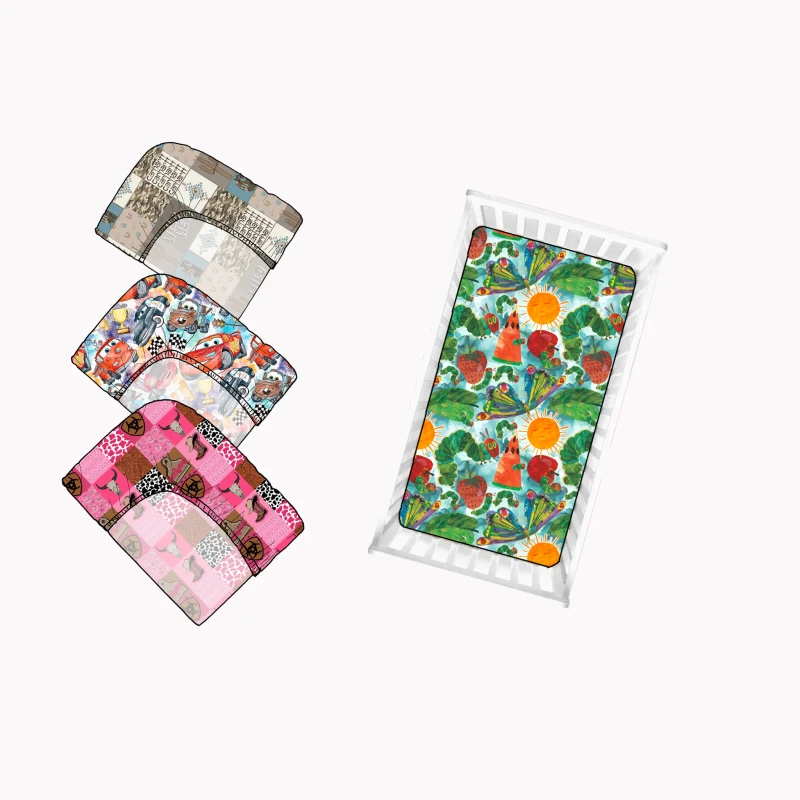 Custom-Western-Print-Bedding-Cot-Baby-Fitted-Crib-Sheets-Bed-Cover-Baby-Fitted-Crib-Sheet-Set