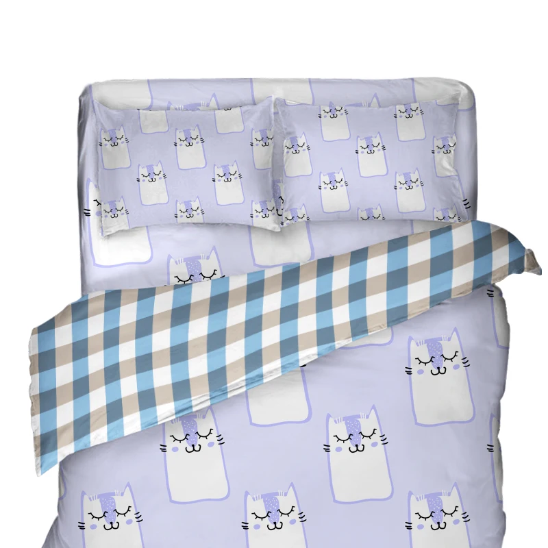 Custom-Winter-Thicken-Warm-Four-Piece-Bedding-Sets-Anime-Cartoon-Printing-Three-Piece-Bedding