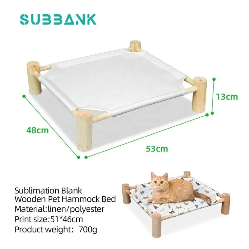 Custom-Wooden-Pet-Bed-Sublimation-Blank-Linen-Nest-Detachable-Washable-Dog-Cat-Beds-for-Heat-Transfer-Printing
