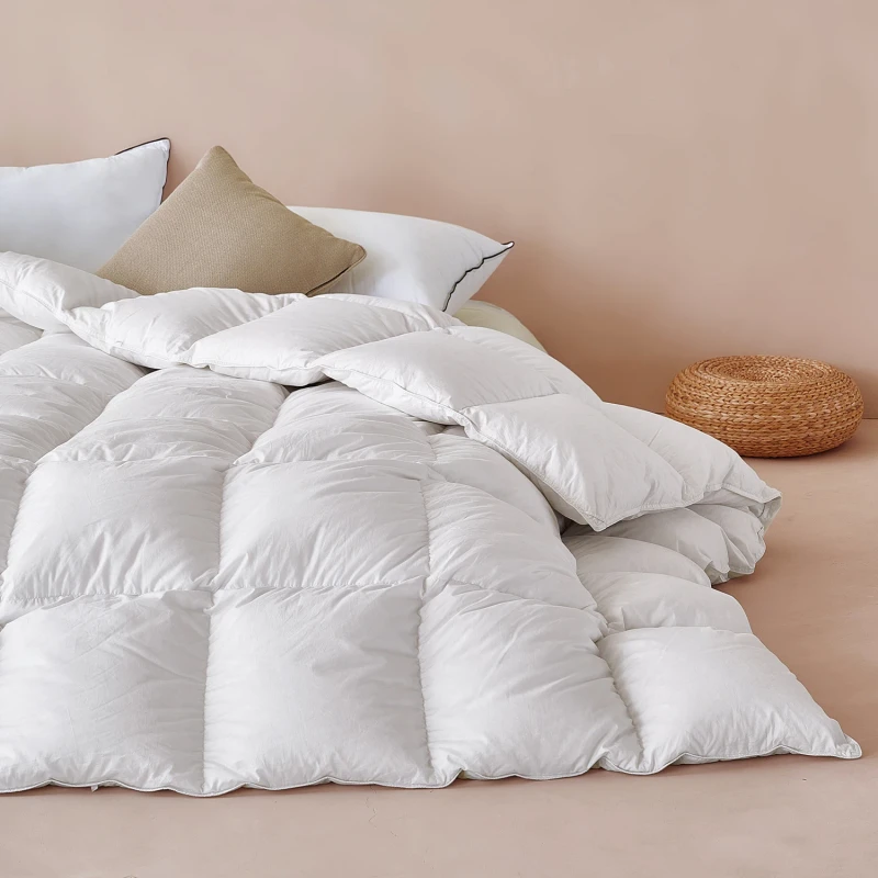Customised-All-Season-Duvet-Insert-Super-King-Duck-Goose-Feather-Comforter-Camping-Hotel-Bed-Duvet