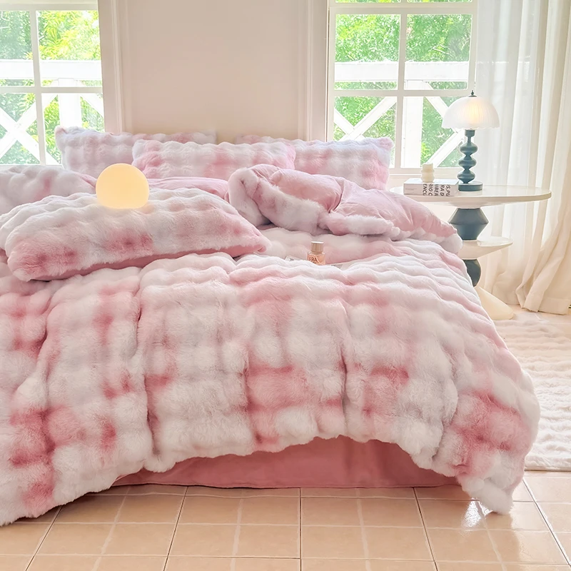 Customised-High-Grams-Thickened-Warm-Rabbit-Plush-Polyester-All-Season-Machine-Washable-Grade-Quilt-Cover-Duvet-Cover