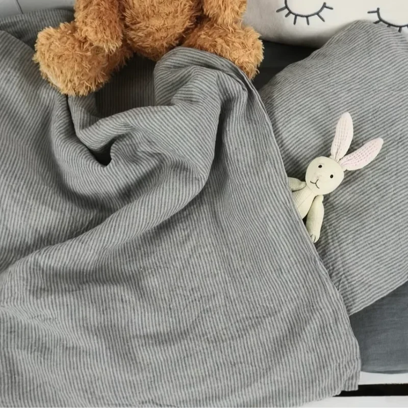 Customizable-100-Linen-Childrens-Bed-Sheet-Green-Healthy-Bedding-Set-Fitted-Sheet-Hotel-Style-Kids-Bedding