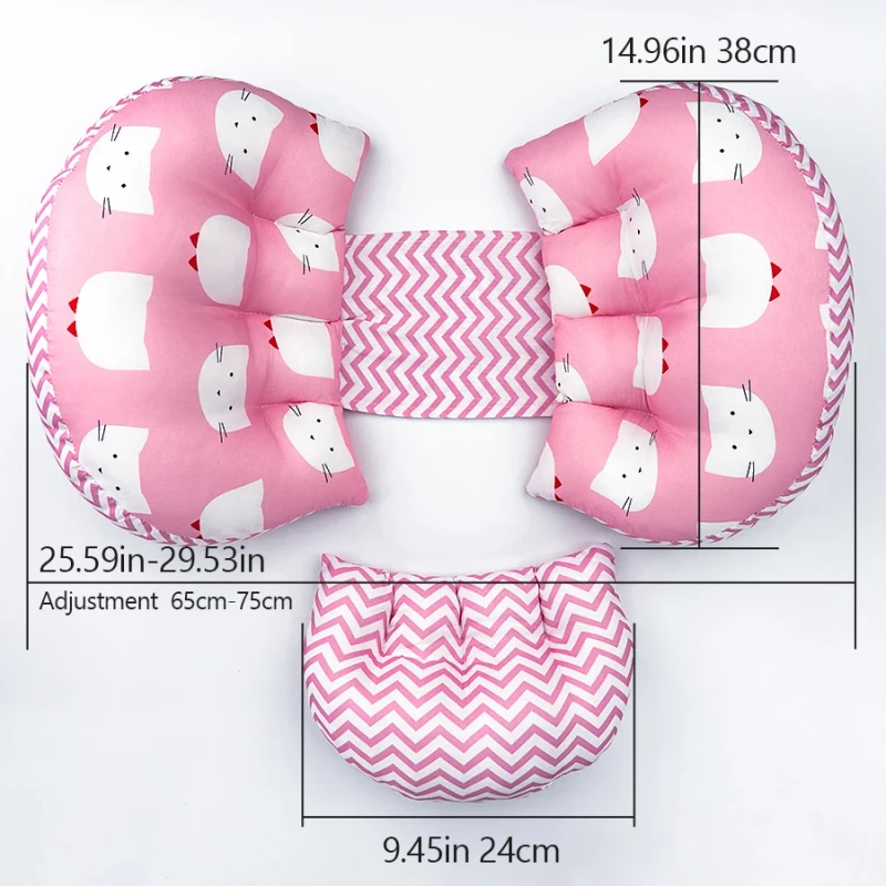 Customizable-Animal-Pattern-Maternity-Lumbar-Pillow-U-Shape-Portable-Machine-Washable-Adjustable-Height-Body-Support