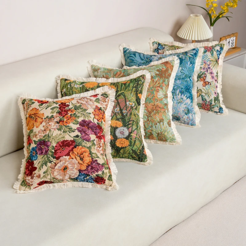Customizable-Jacquard-Cushion-Cover-Decorative-Throw-Pillow-for-Livingroom-Reading-Bed-Rest-Comfort-Style