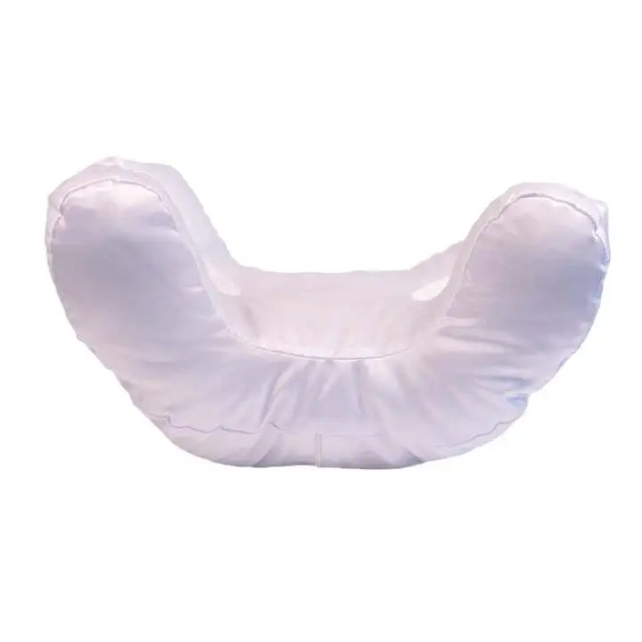 Customizable-Medical-Beauty-Satin-Pillow-with-Memory-Foam-Filling-Non-Paste-Makeup-Headrest-for-Side-Sleepers-Neck-Support