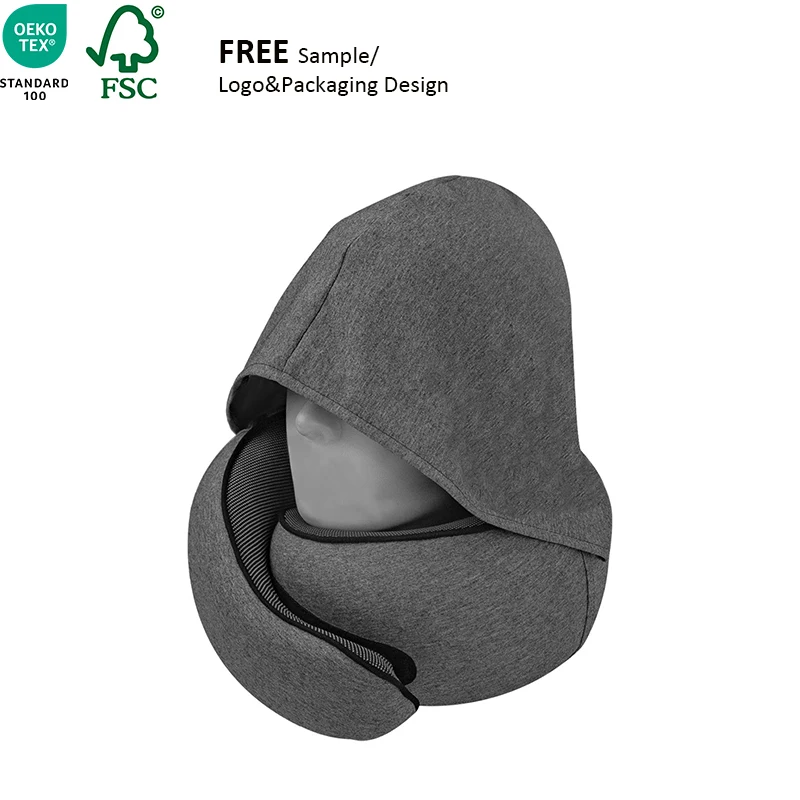 Customizable-Memory-Foam-U-shaped-Pillow-Portable-Wearable-Breathable-Soft-Neck-Support-Eco-Friendly-Non-Toxic-Travel-Pillow