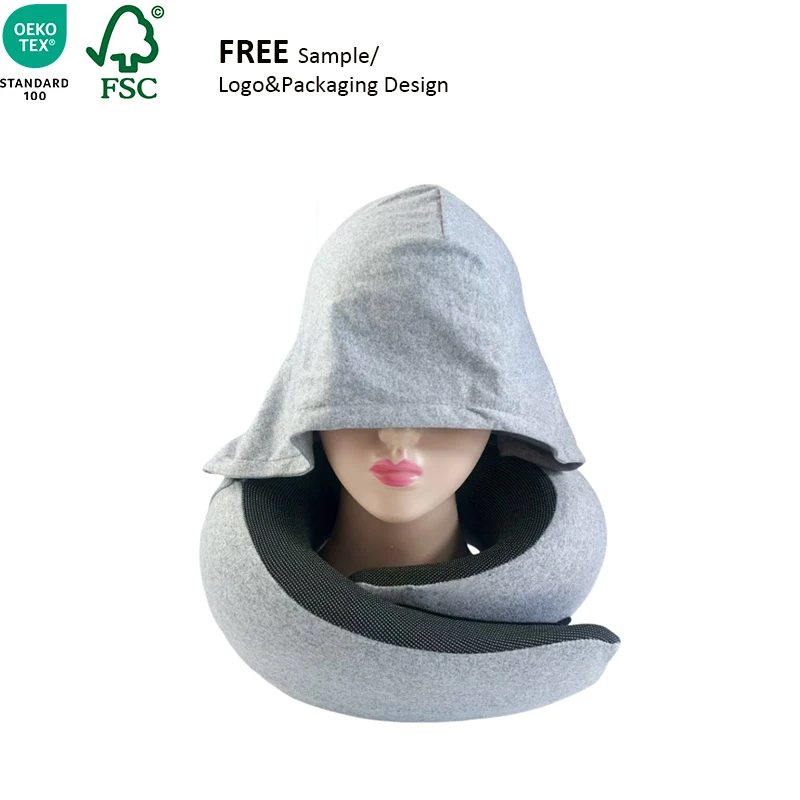 Customizable-Memory-Foam-U-shaped-Pillow-Portable-and-Wearable-Breathable-Soft-Neck-Support-Travel-Pillow
