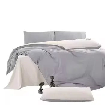 Customizable-Pure-Cotton-Duvet-Cover-Set-400TC-Woven-Breathable-Durable-Modern-Style-Home-Bedding-King-All-Season-Pillowcase