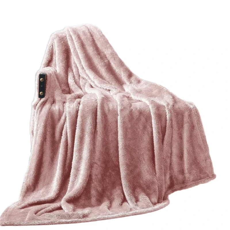 Customizable-Winter-Use-50x70-Inches-Super-Soft-Fluffy-Fleece-Throw-Blanket-Anti-Dust-Mite-Modern-100-Polyester-Raschel
