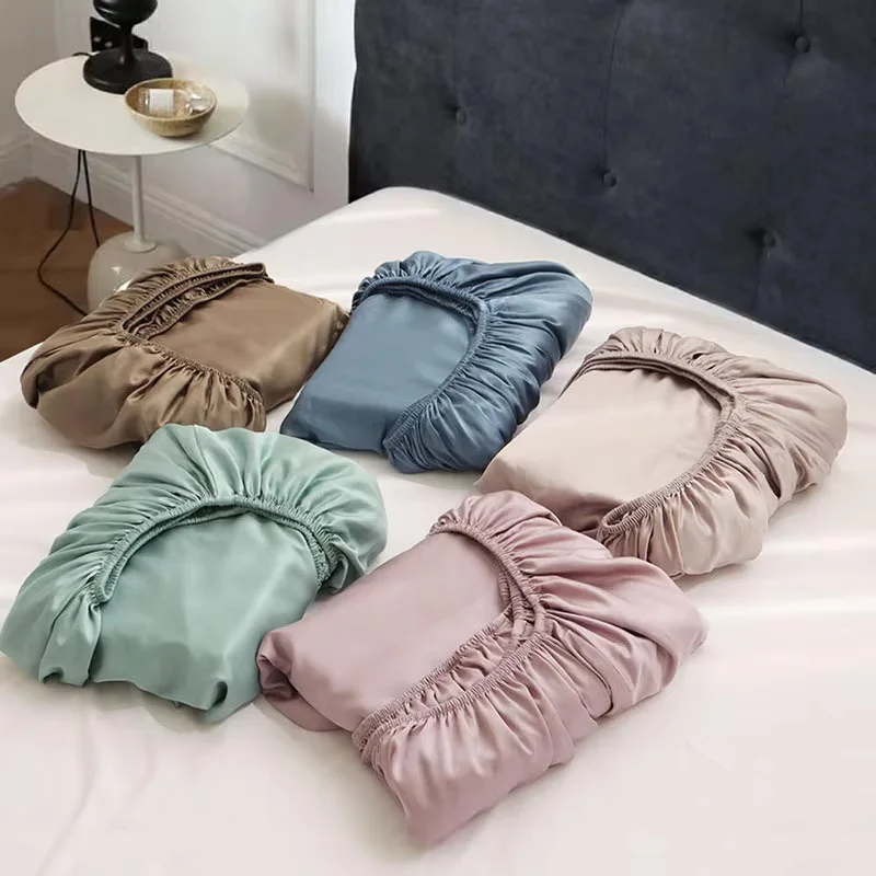 Customization-300T-Cotton-Sateen-Bed-Sheet-Set-Mattress-Protector-Pillowcases-Bedding-Duvet-Cover