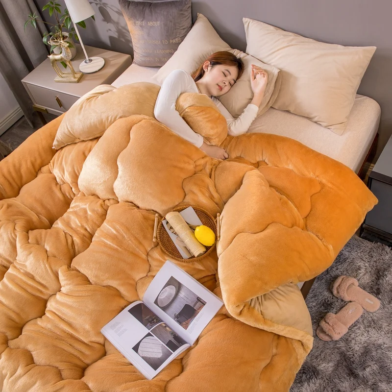 Customization-Edredones-Sherpa-Quilt-Fleece-Flannel-King-Comforter-Set