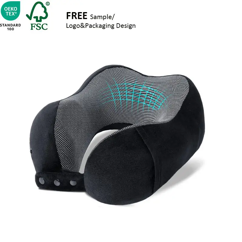 Customization-Portable-Slow-Rebound-Memory-Foam-U-shaped-Pillow-With-Logo-Ergonomic-Soft-Neck-Support-Travel-Wrap-Pillow