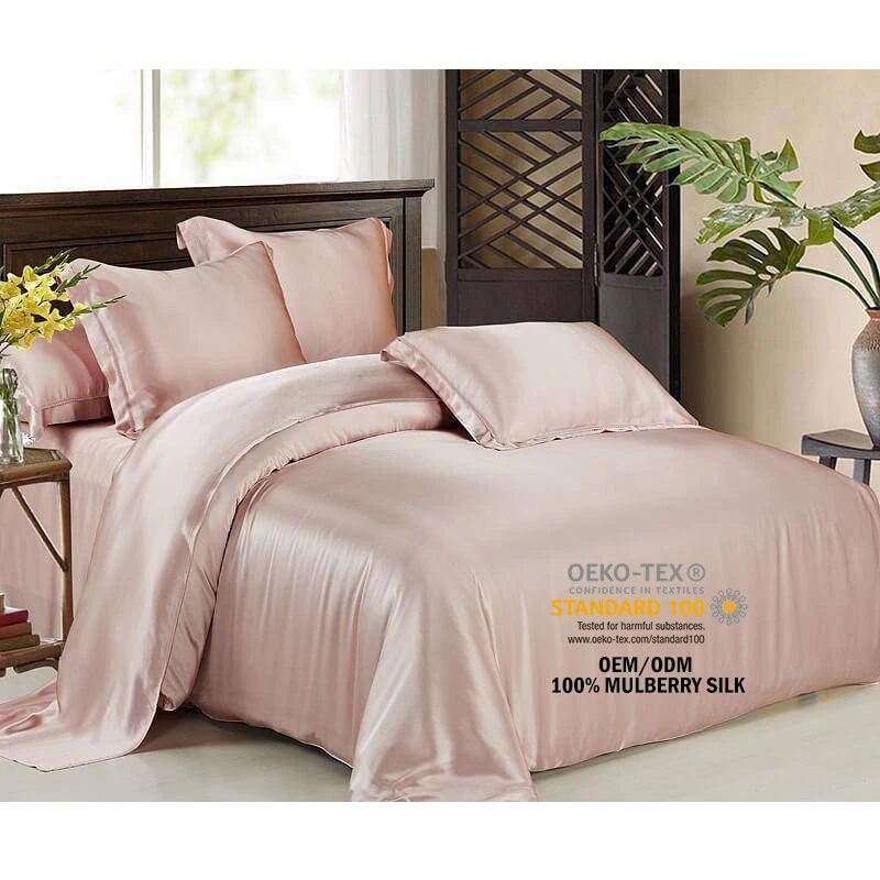 Customize-Luxurious-Mulberry-Silk-Bedsheets-Silk-Bedsheet-Bedding-Set-for-Home