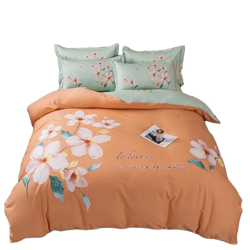 Customized-133-72-Printing-Bed-Sheet-100-Cotton-Comforter-Sets-Bedding-Sets