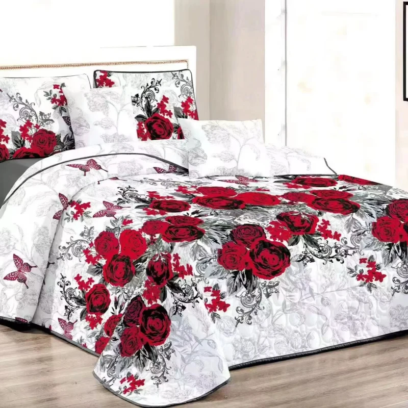 Customized-3pcs-Microfiber-King-Size-Bedspread-Coverlet-Bed-Cover-for-All-Season-with-Pillow-Case-Low-MOQ