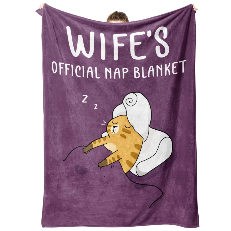 Customized-Bed-Bedding-Warm-Throws-Reversible-Flannel-Plush-Blanket