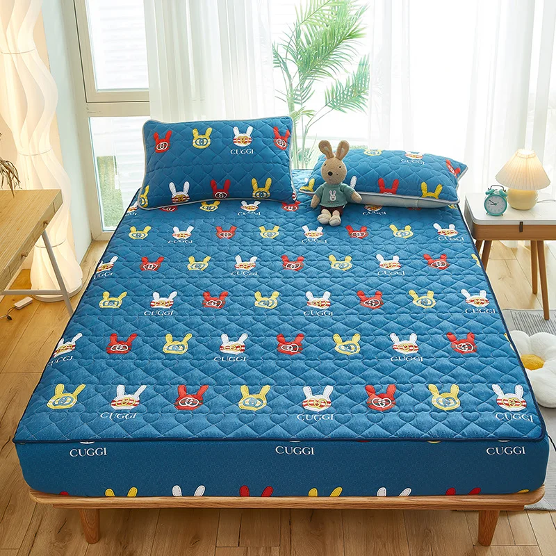 Customized-Blue-Printing-Home-Textiles-Microfiber-Polyester-Waterproof-Bedroom-Bedding-Bed-Sheet-Set-Supplier