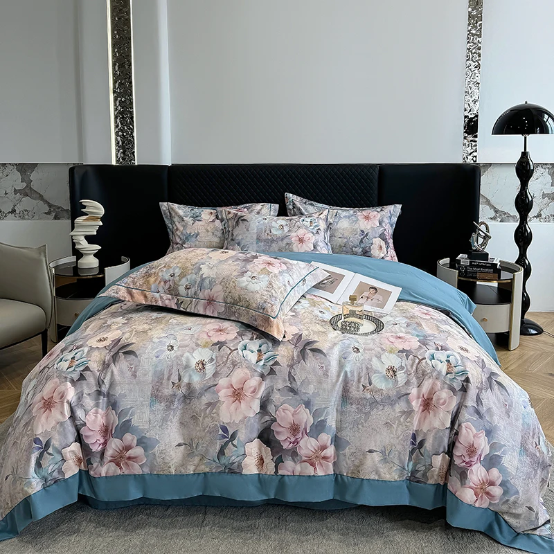 Customized-Cotton-Carbon-Brushed-Digital-Printing-Four-Piece-Bed-Sheet-Bedding-Microfiber-Comforter-Sheet-Set