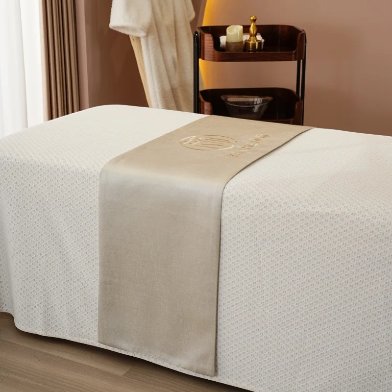 Customized-Decorative-Bed-Runner-for-SPA-Massage-Table-Facial-Bed-Hotel-All-Season-Use