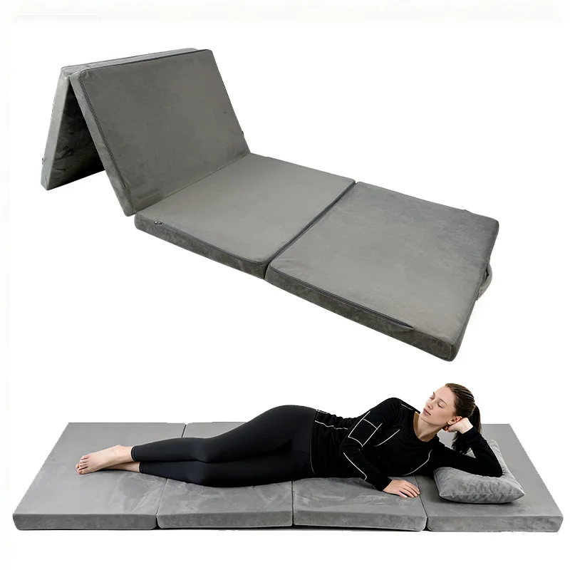 Customized-Four-fold-Memory-Foam-Mattress-Single-Foldable-Mattress-Topper-with-Washable-Covers-for-Travel-Guests