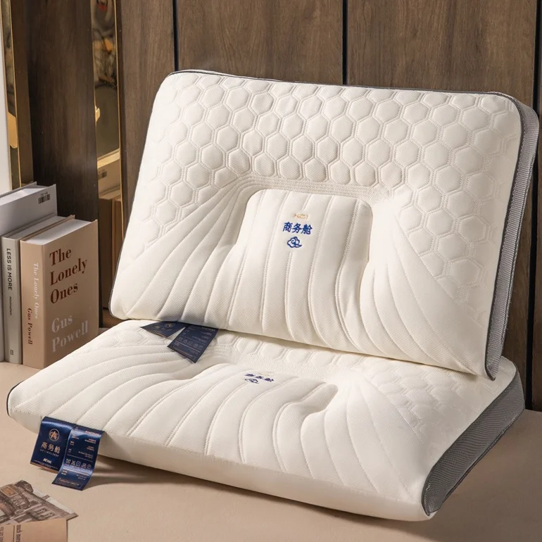 Customized-Neck-Pillow-3D-Ergonomic-Design-1000g-Soybean-Fiber-Neck-Pillow-Natural-Latex-Antibacterial-Medical-Bed-Pillow
