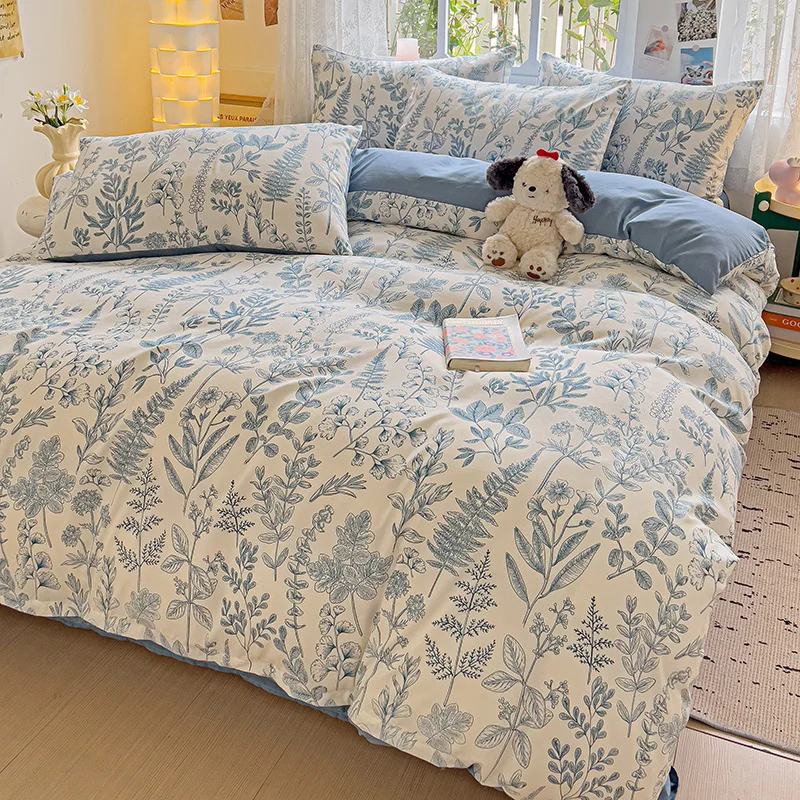 Customized-Printed-Double-Bedding-Skin-Friendly-Breathable-High-Quality-Woven-Bedding-Set