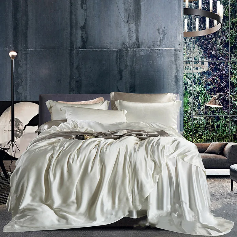Customized-Silk-Heavy-Weight-19mm-100-Jacquard-Silk-Bedding-Set-Quilt-Duvet-Cover