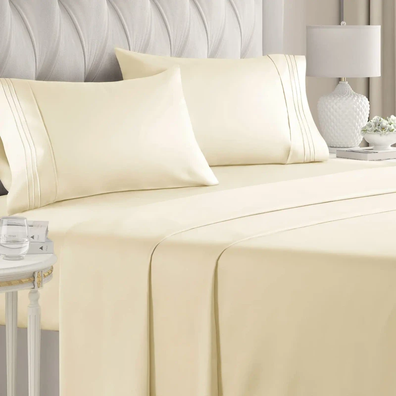 Customized-Size-Duvet-Cover-and-Bedding-Sets-Cotton-Polyester-with-Floral-Pattern-Solid-Flat-and-Fitted-Sheet