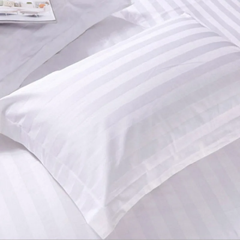 Customized-Size-Plain-White-Organic-Cotton-Stripe-Pillowcase-for-Hotel-Bedding-Set-Hotel-Pillow-Cases