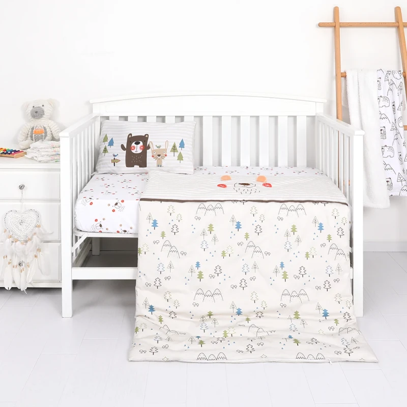 Cute-Bear-Crib-Bedding-Set-Organic-Cotton-Baby-Bedding-Set-Crib-Nursery-Bedding-Set-With-Zipper