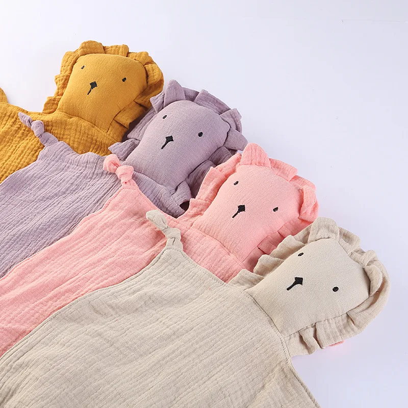 Cute-Cat-Saliva-Towel-Double-Layer-Cotton-Gauze-Blanket-Comfortable-Sleeping-Doll-for-Baby-Kids-Bedding