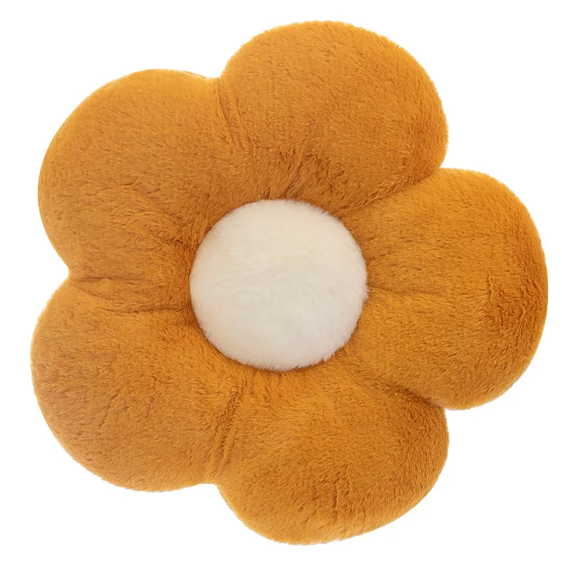 Decorative-Flower-Floor-Seating-Cushion-Pillow-Chrysanthemum-Sunflower-Plush-Padded-Throw-Pillow