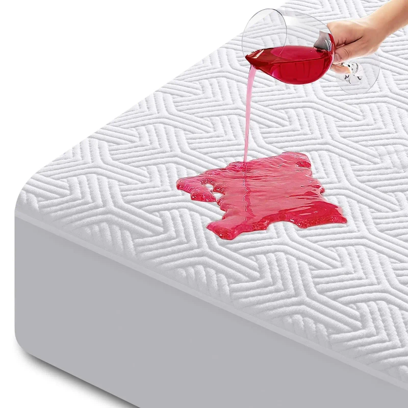 Deep-Pocket-Mattress-Protector-360-Elastic-Skirt-Fits-up-to-21-Mattress-Cover-for-Home-Hotel