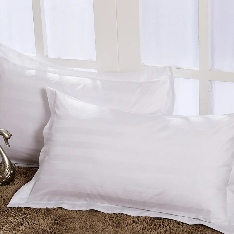 Designer-100Cotton-Bedding-Linen-Luxury-Soft-Pillow-Cases-Cover-for-Home-Decor-Patterned-Stain-Silk-Plain-White-Embroidered-Logo