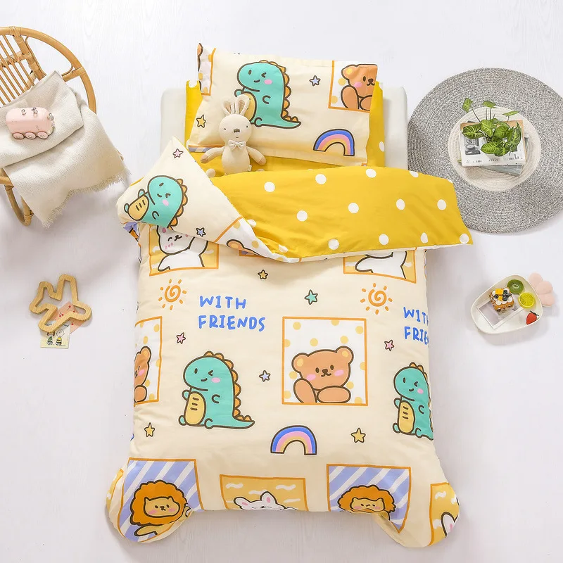 Designer-Bedding-Sets-100-Cotton-Kids-Bedsheet-Cartoon-Bedding-Sets-Nursery-School-Cute-3-PCS-6PCS-Baby-Bedding-Set