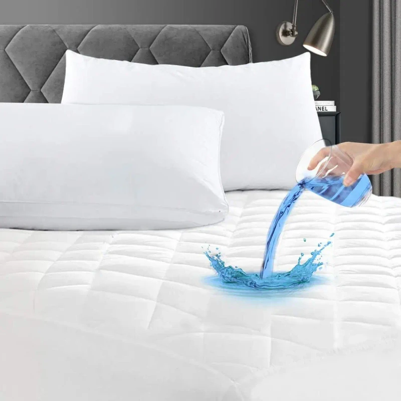 Direct-Factory-Mattress-Protector-100-Waterproof-Quilted-Fitted-Mattress-Noiseless-Cotton-Fits-up-to-18-Deep-Dust-Proof-White