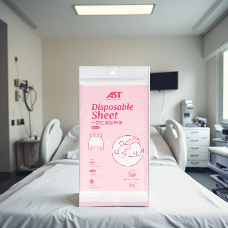 Disposable-100-Polyester-Fibre-Anti-Static-Nonwoven-Korean-Style-Bedding-Sets-Cover-for-Hospital-Use-80x190cm-Single-Pack