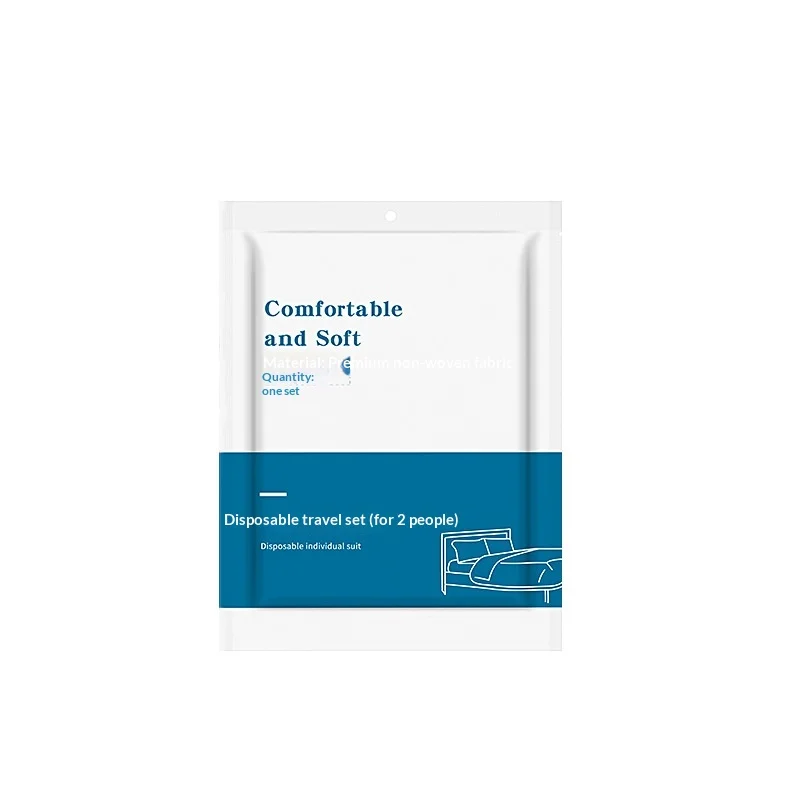 Disposable-Anti-Four-Piece-Hotel-Travel-Bed-Cover-Set-with-Quilt-Covers-and-Pillowcases-EMS-Non-Woven-Fabric