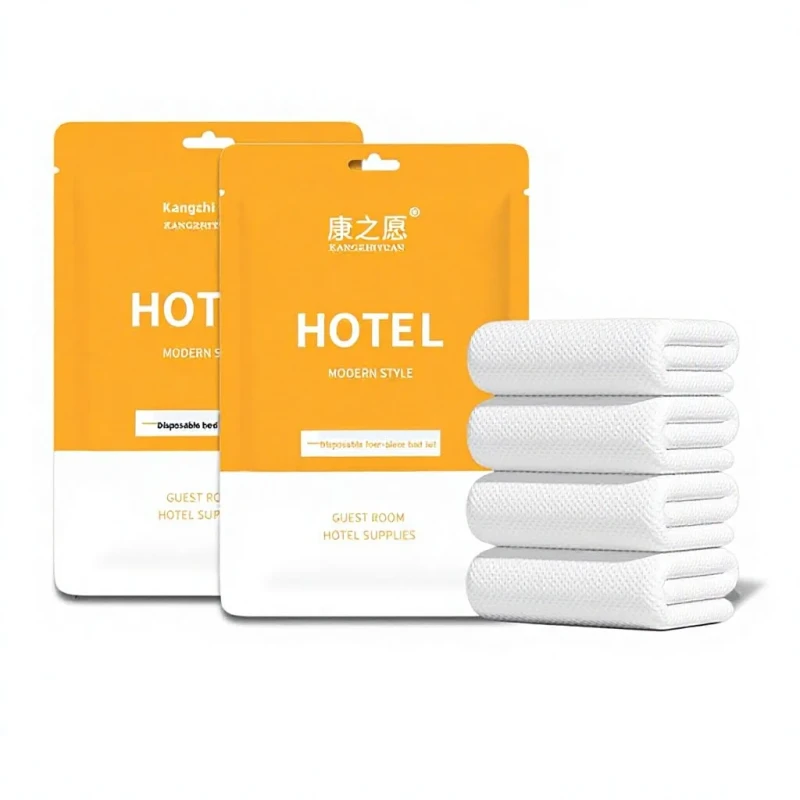Disposable-Bed-Sheet-Four-Piece-Set-Thickened-Duvet-Cover-Travel-Portable-Double-Hotel-Bedding