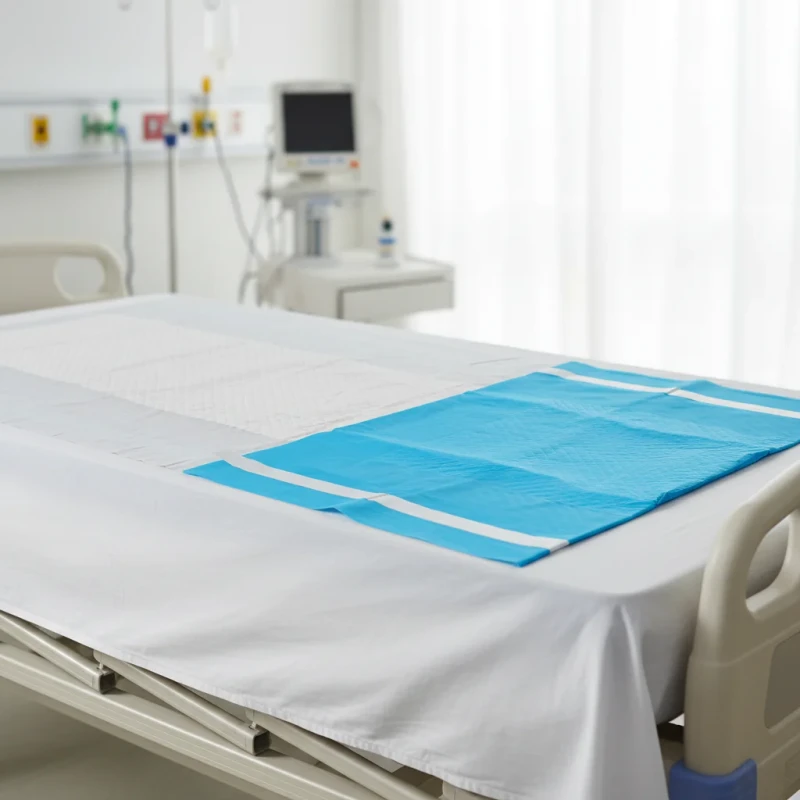 Disposable-Hospital-Bed-Sheets-PP-Material-Medical-Supplies-CE-Certified-220-110cm-Bed-Pads