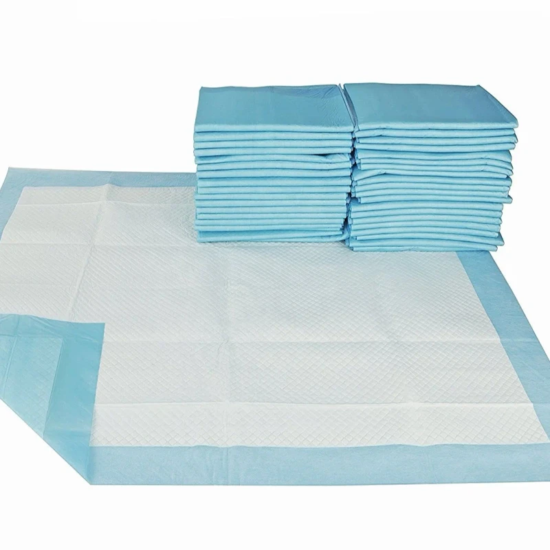 Disposable-Non-Woven-5-Layer-Waterproof-Bed-Sheet-Underpad-with-SAP-PE-Film-Backsheet-for-Incontinence