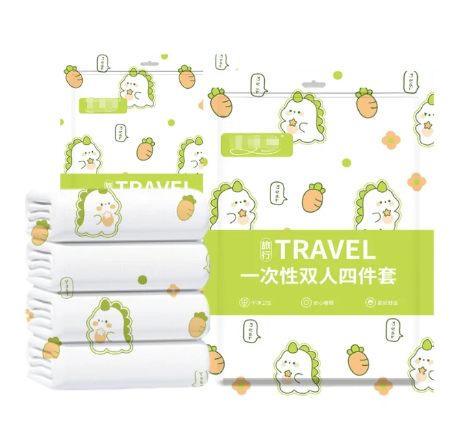 Disposable-Portable-Bed-Linen-3-4Pcs-Nonwoven-for-Hotel-Travel-Spa-Salon-Disposable-Bed-Sheet-Set