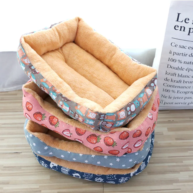 Dog-Bed-Cushion-Dog-Beds-Non-Slip-Wear-Resistant-Linen-Warm-Dog-Bed