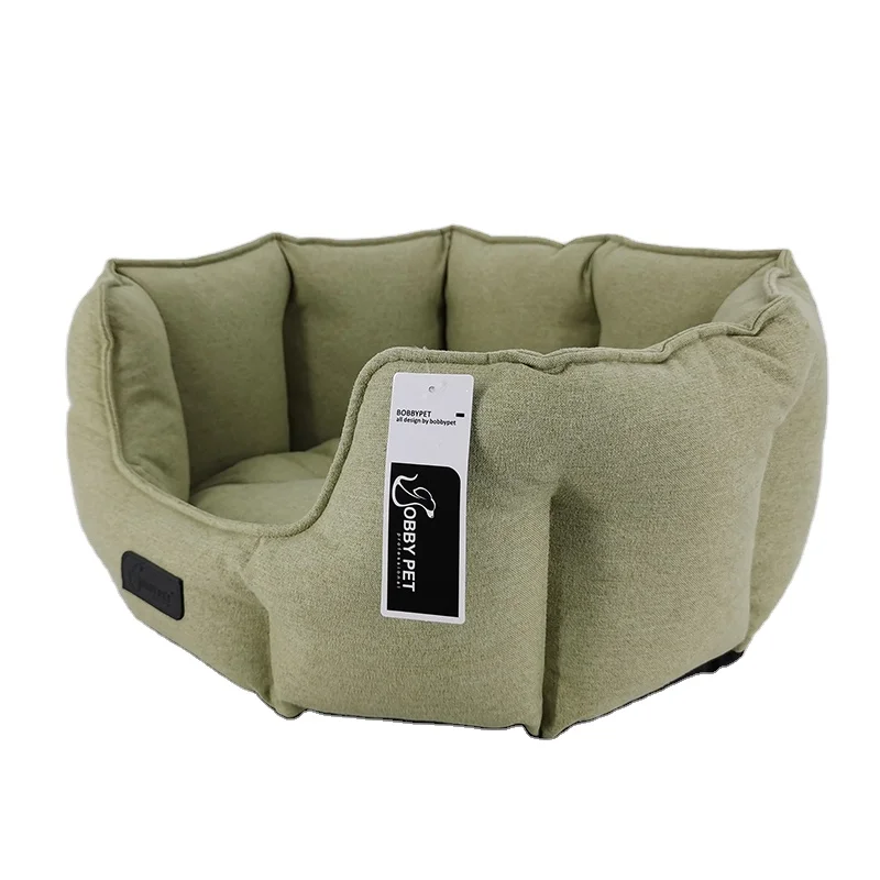 Dog-Cushion-Candy-Color-Oval-Pet-Bed-Household-Pet-Bed-Round-Cat-House-Calming-Luxury-Dog-Bed
